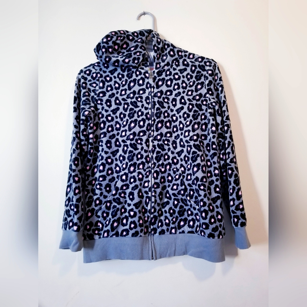 Circo Hoodie Girl's Animal Prints Jacket Size XL/TG (14-16) Purple/Grey